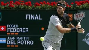 Del Potro gana en Indian Wells al suizo Federer.