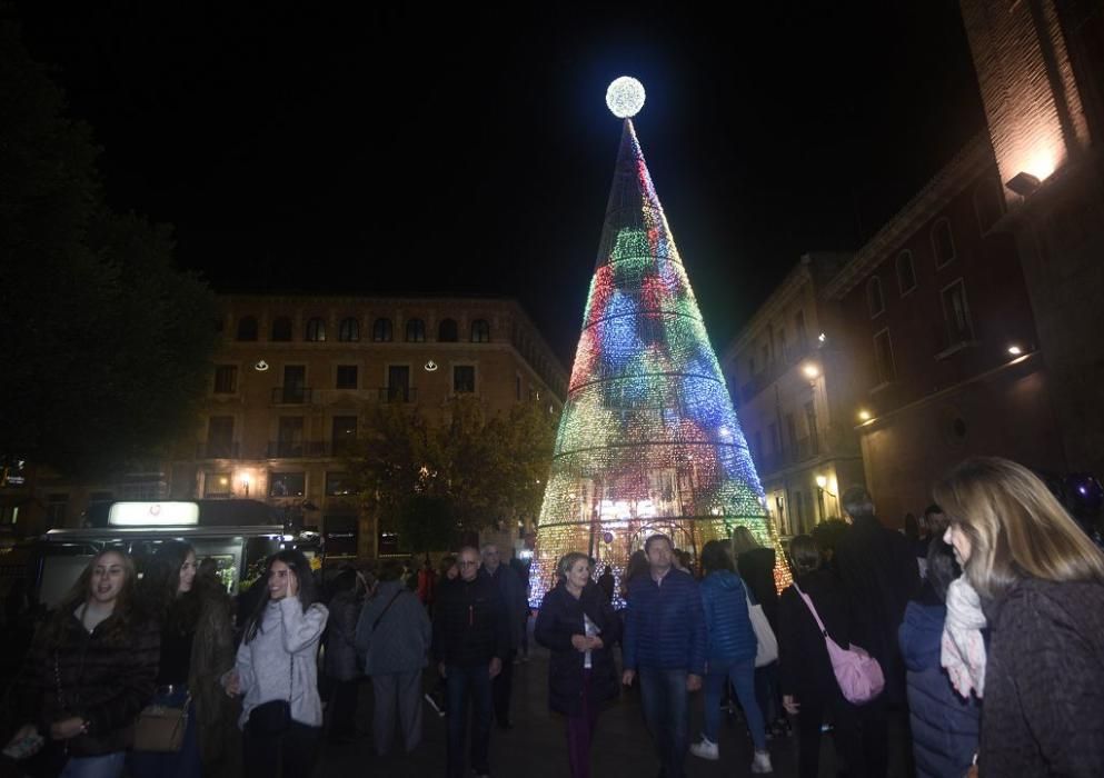 Encendido de luces de Navidad en Murcia