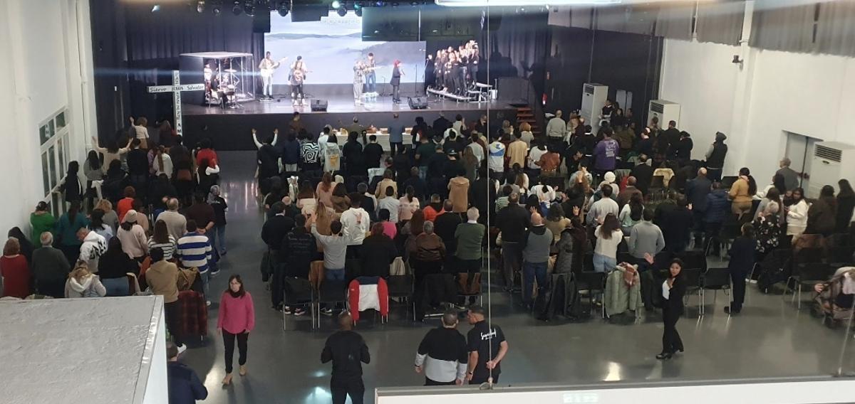 Una celebración evangélica en Zaragoza.