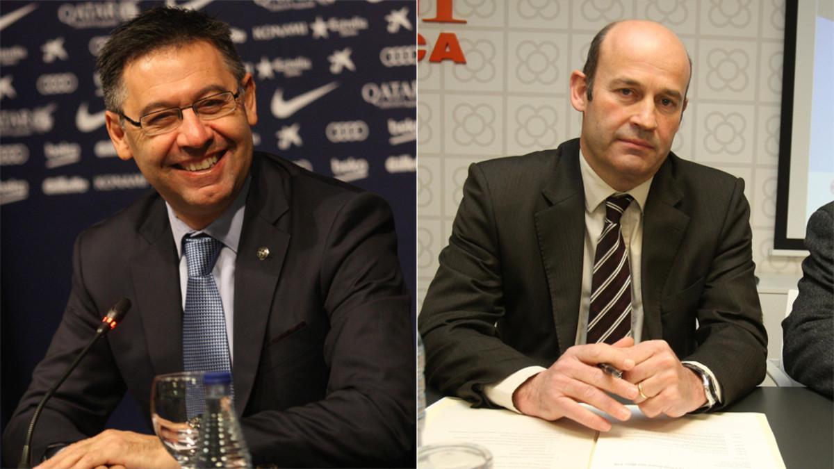 Josep Maria Bartomeu y Óscar Grau, presidente y CEO del FC Barcelona