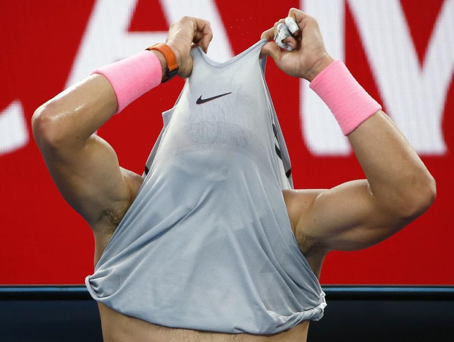 Rafa Nadal, sin mangas