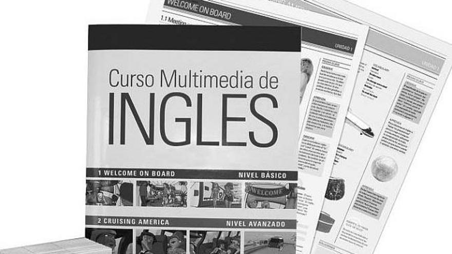 La carpeta para guardar el material del curso de inglés. / la opinión