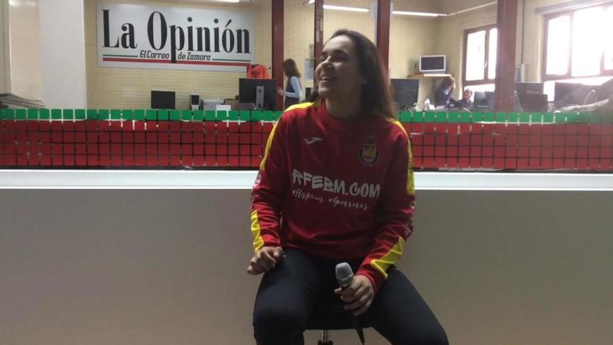 Elba Álvarez, jugadora del Balonmano Zamora