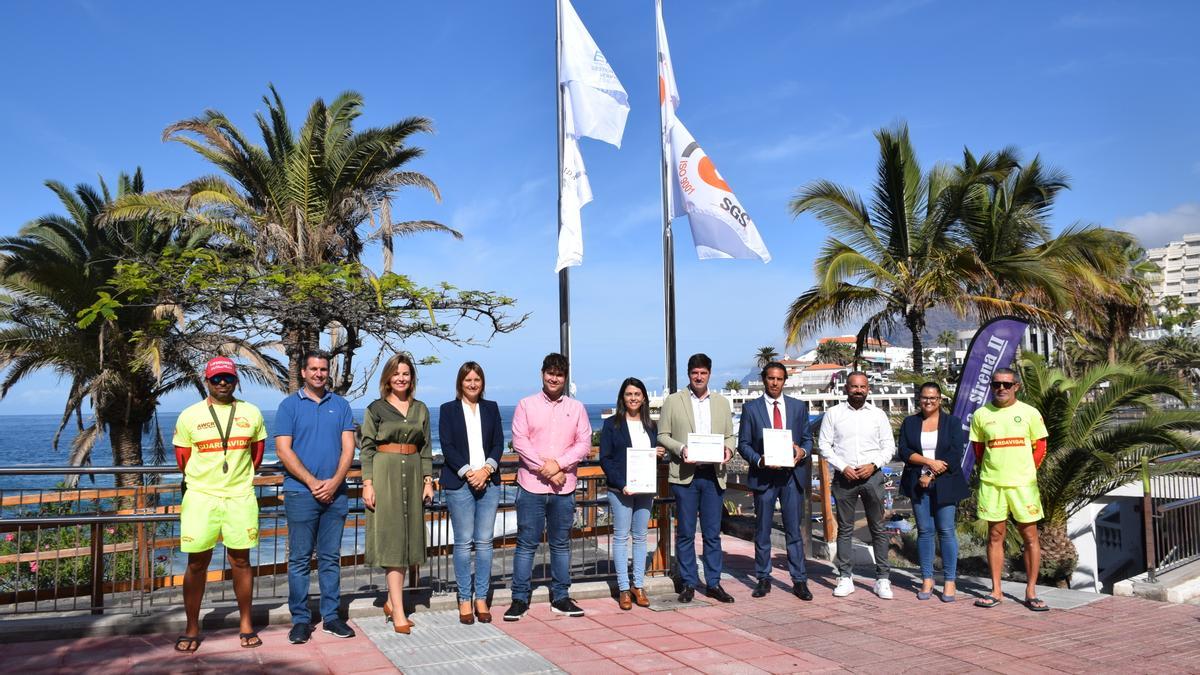 Santiago del Teide, único municipio en Canarias con bandera EMAS y cuatro certificaciones ISO, Q de calidad turística