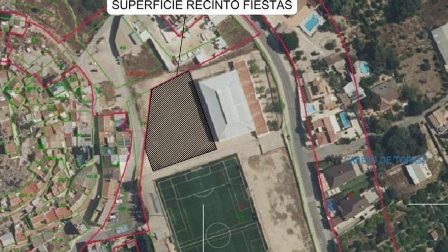 Cabezo de Torres contará con un recinto de fiestas junto al campo de fútbol de la pedanía