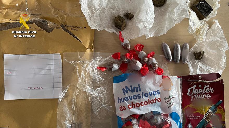 &quot;Chocolatinas&quot; de hachís envasadas en Ondara para enviar a Italia