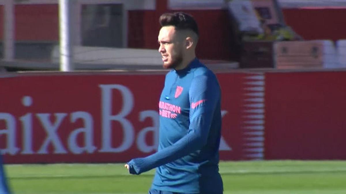 El Sevilla prepara su partido ante el FC Barcelona