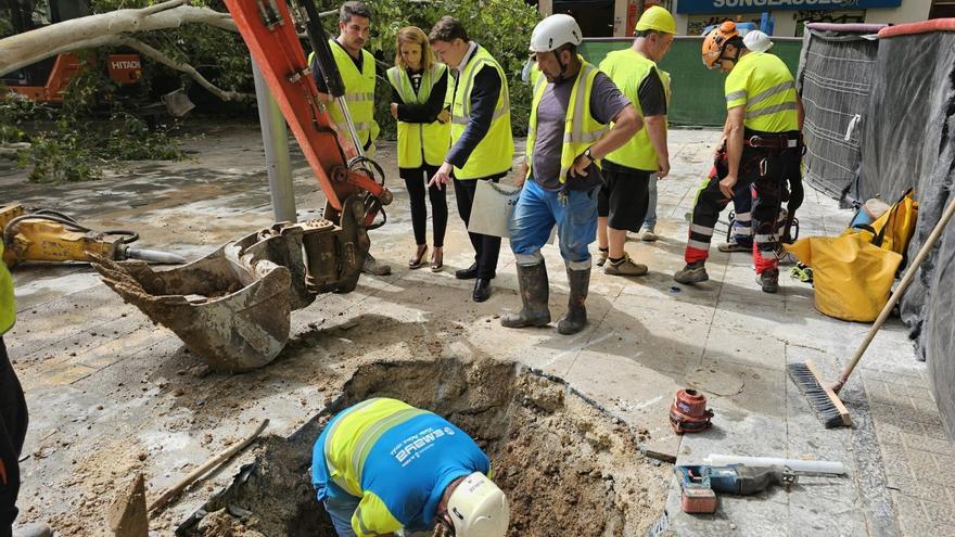 El fin de las obras de reforma de la plaza España se retrasa hasta el 23 de agosto