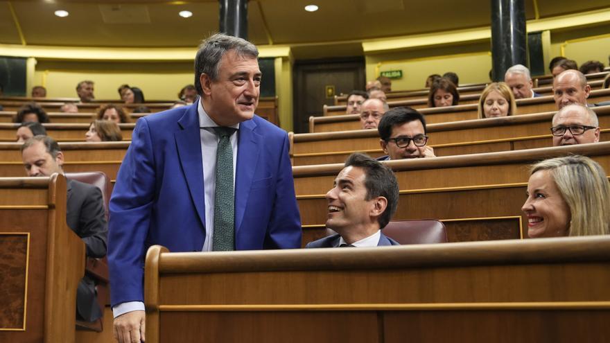 El diputat de PNB, Aitor Esteban, durant el ple de constitució de les Corts Generals, al Congrés dels Diputats de Madrid