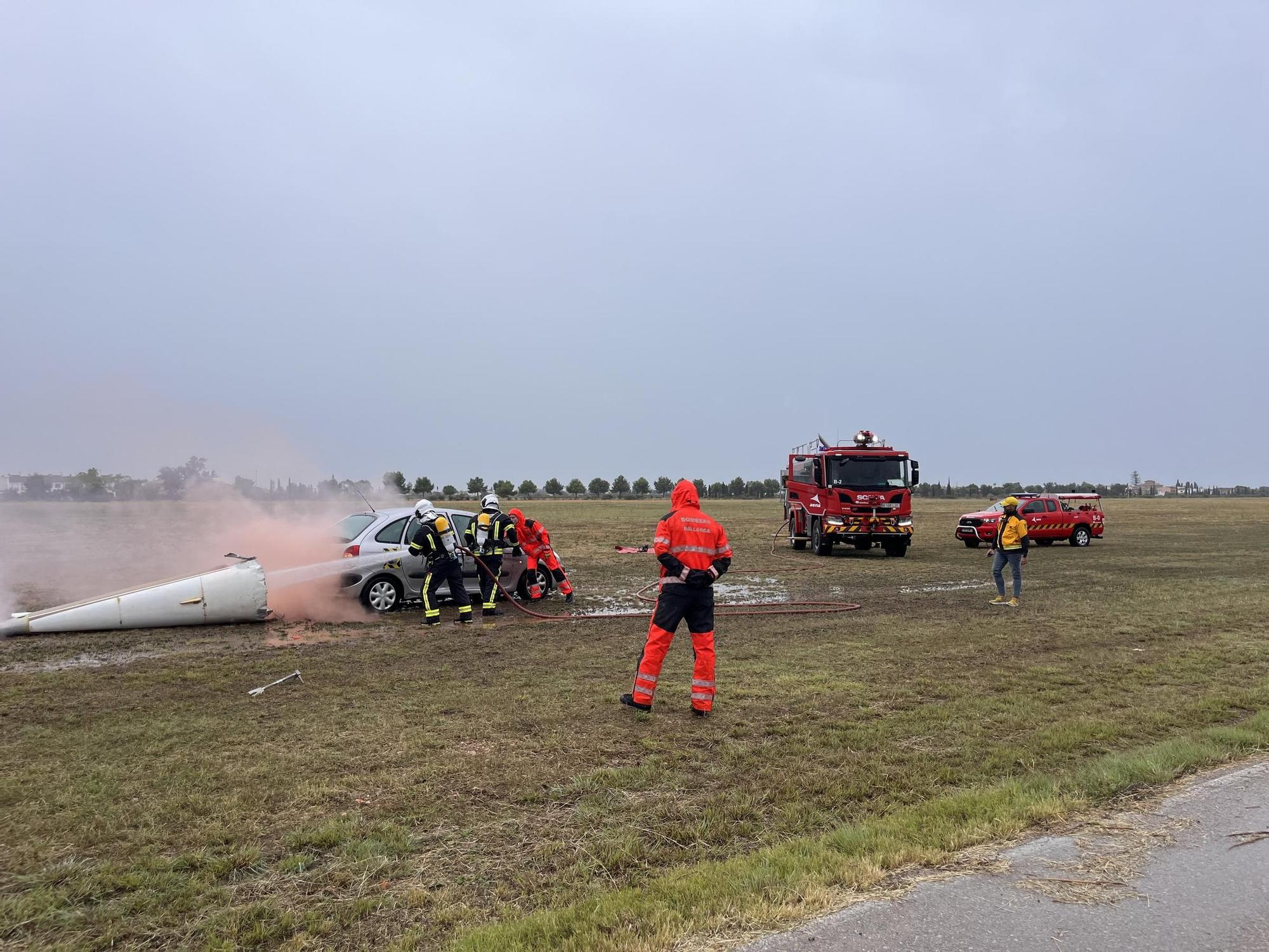 El Aeropuerto de Son Bonet realiza un simulacro de emergencia aeronáutica