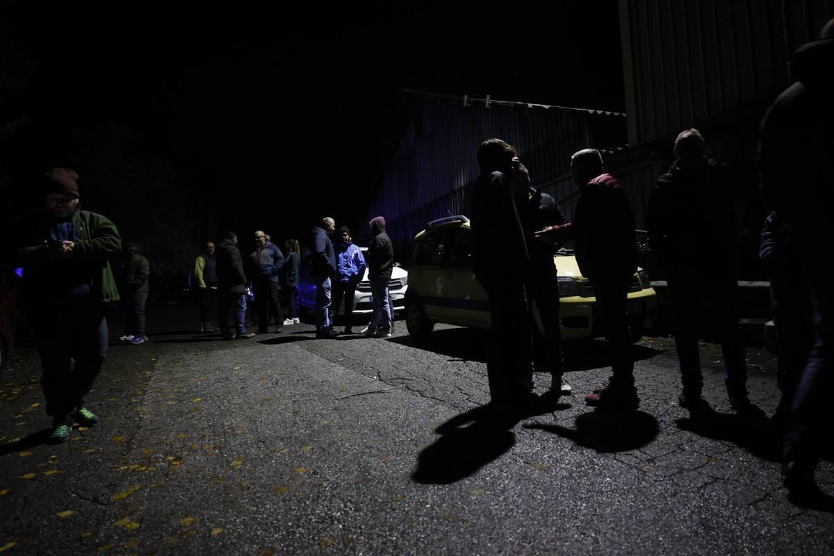 El rescate de dos mineros tras el derrumbe de una mina, en imágenes