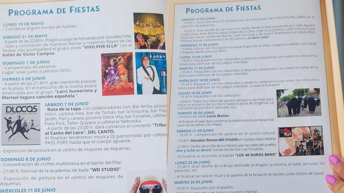 Programa de fiestas de Alquerías 2025.