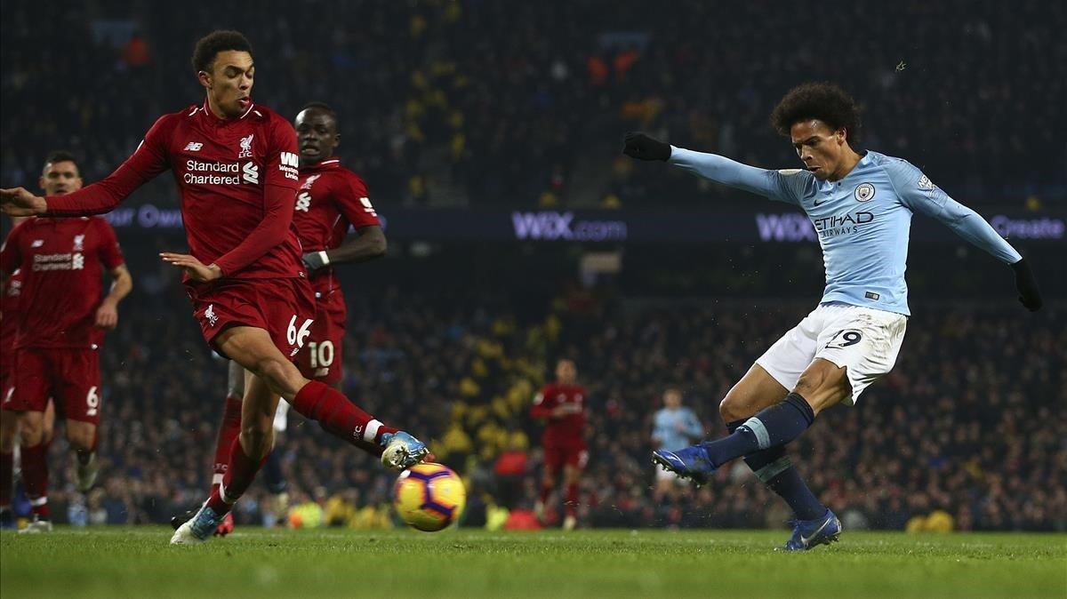 jcarmengol46419329 manchester city s leroy sane  right  shoots to score his sid190104122654