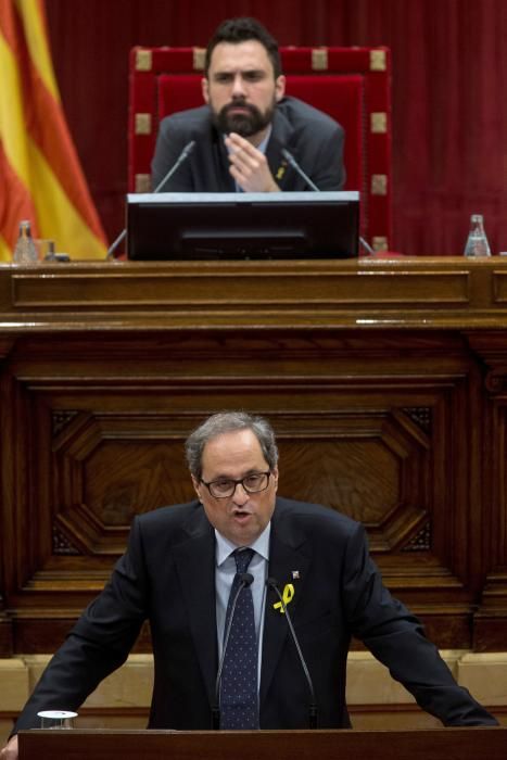 Ple d'investidura de Quim Torra