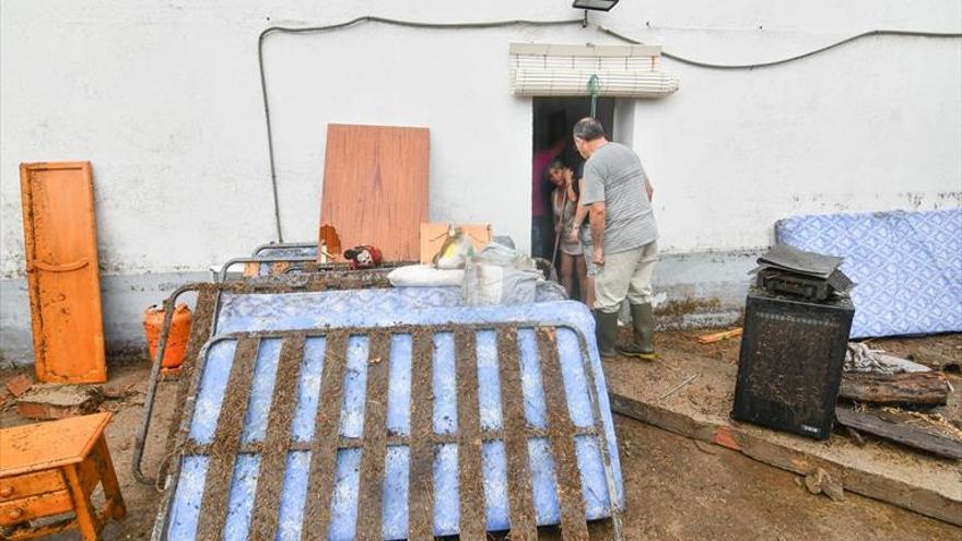 Una veintena de casas anegadas en Conquista tras una tromba de agua