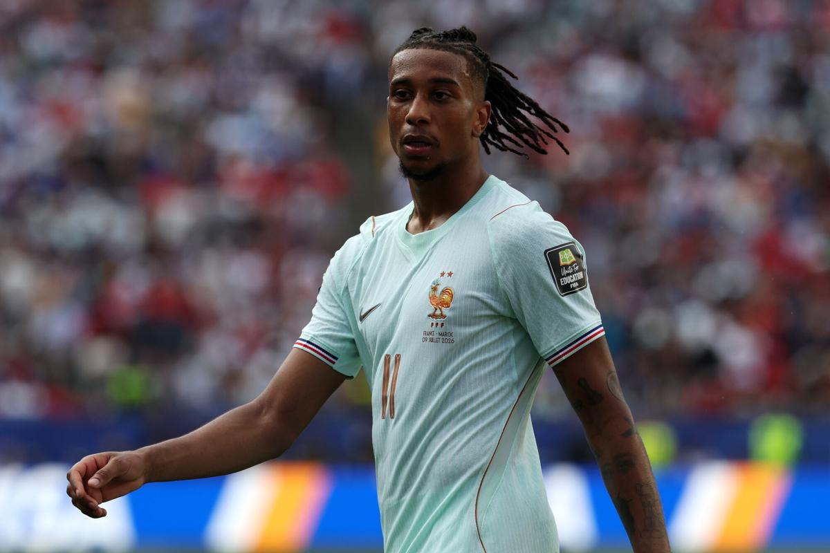 Michael Olise, en el partido ante Marruecos
