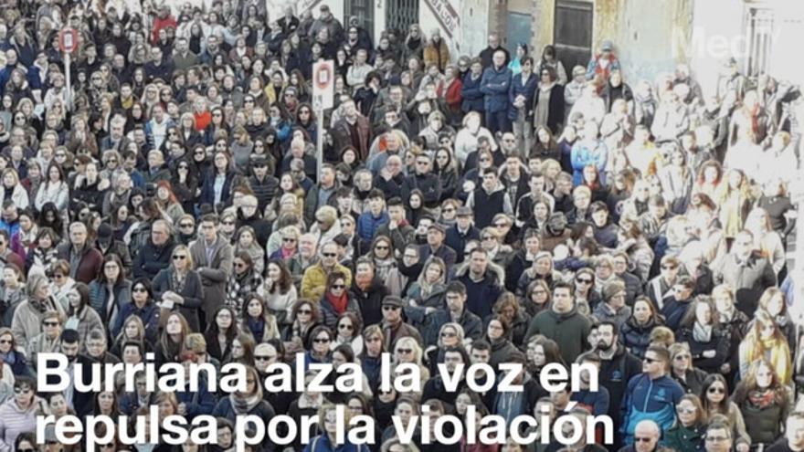 Burriana alza la voz en repulsa por la violación de la menor