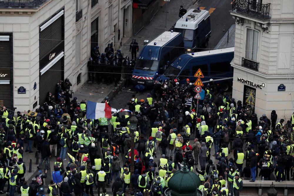 Protesta de los 'chalecos amarillos' en París