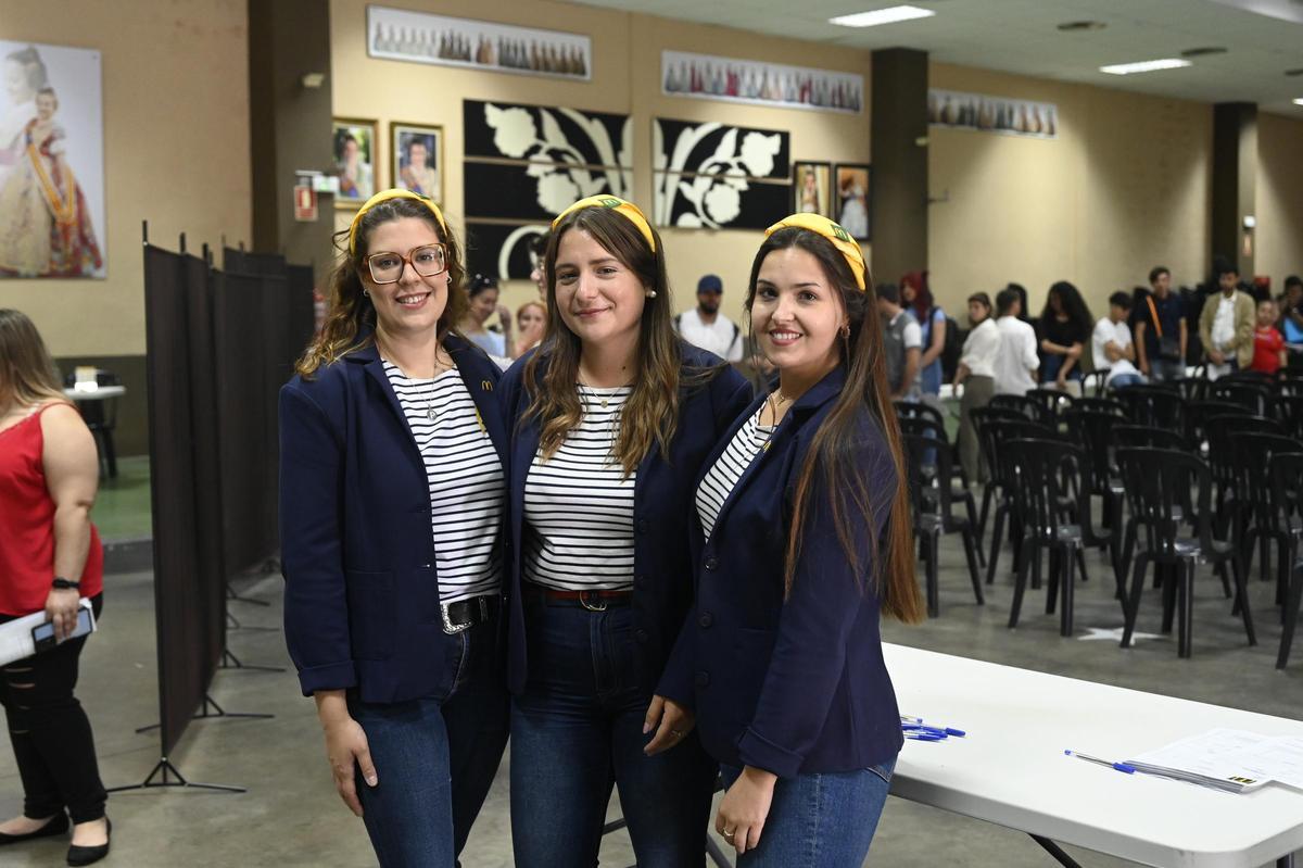 Tres de las empleadas de McDonald's que gestionaron el proceso de selecció.