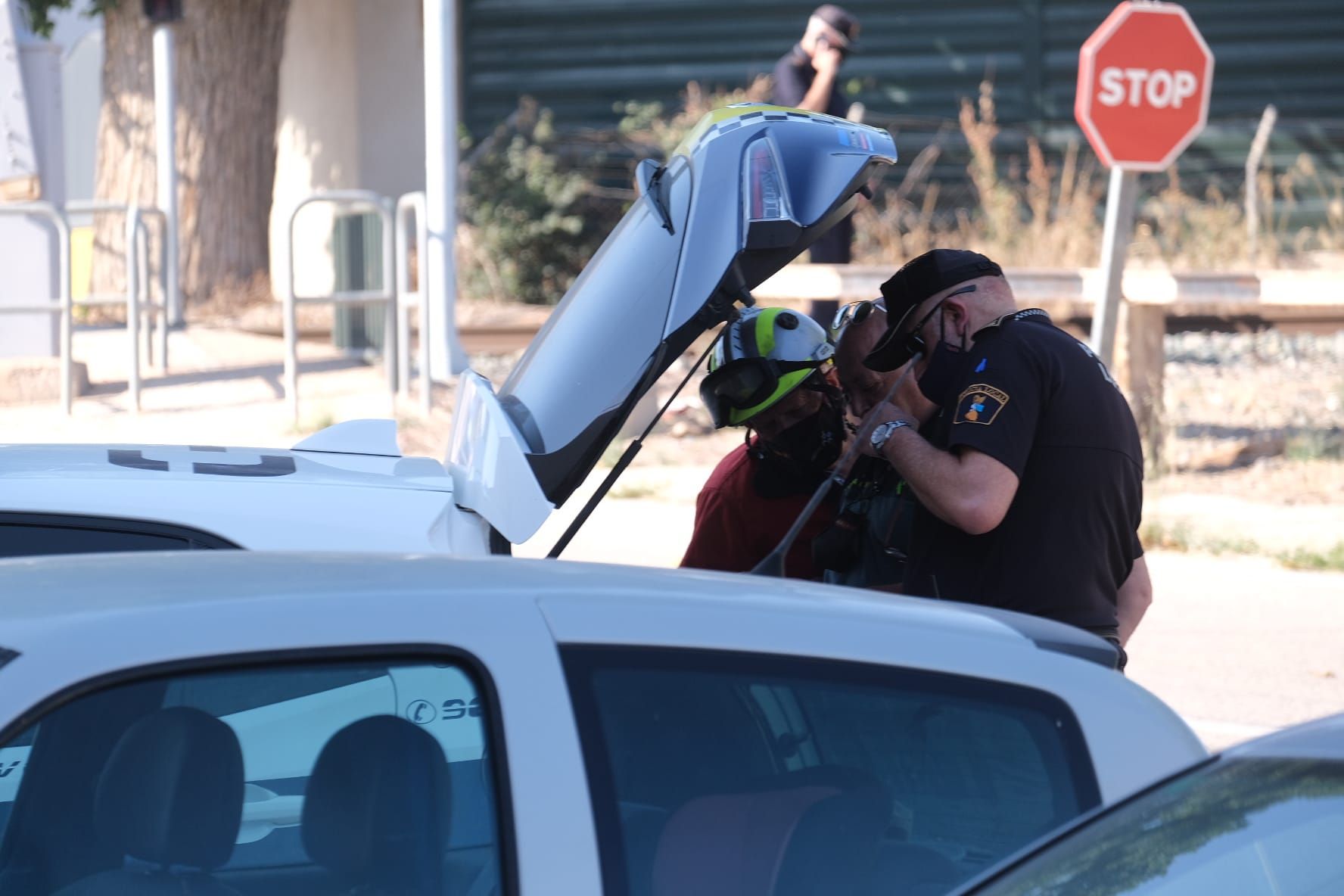 Fotos de la Estación de Novelda donde se ha producido el accidente.