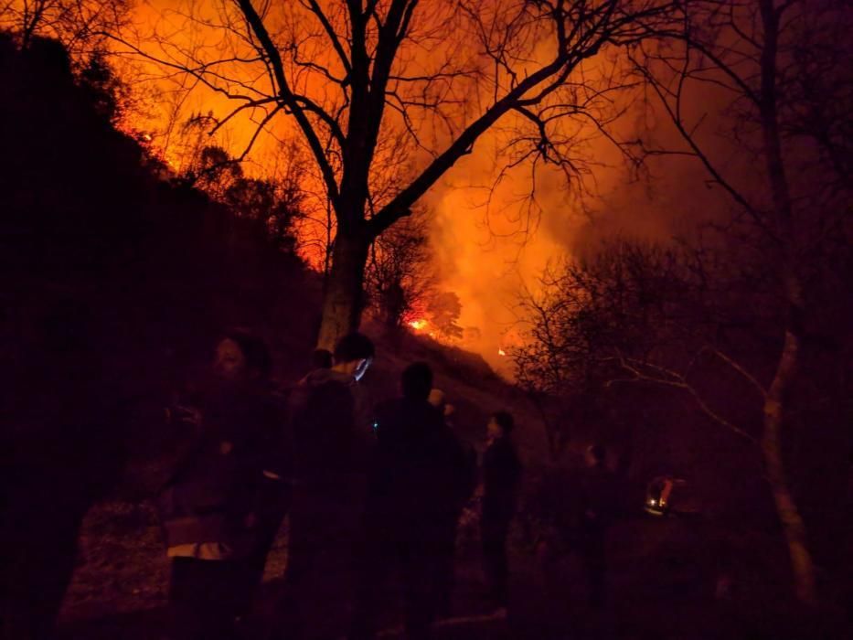 Incendios en la zona de Llanes.