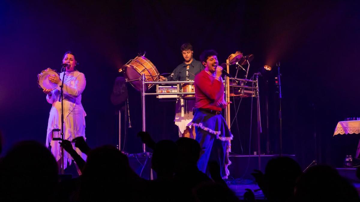 Un momento do concerto de Alana en Xenebra.