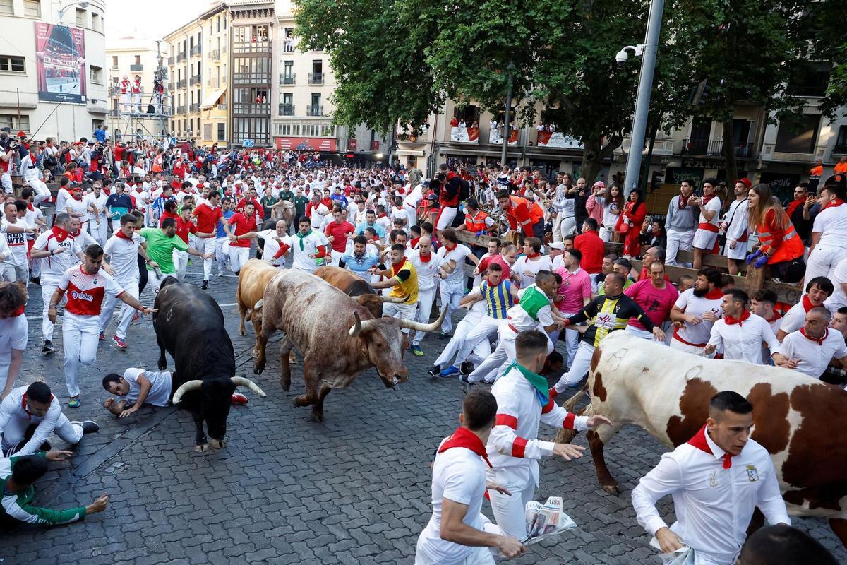 Primer encierro dels Sanfermins.