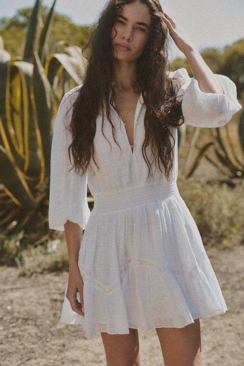 Vestido blanco de Zara