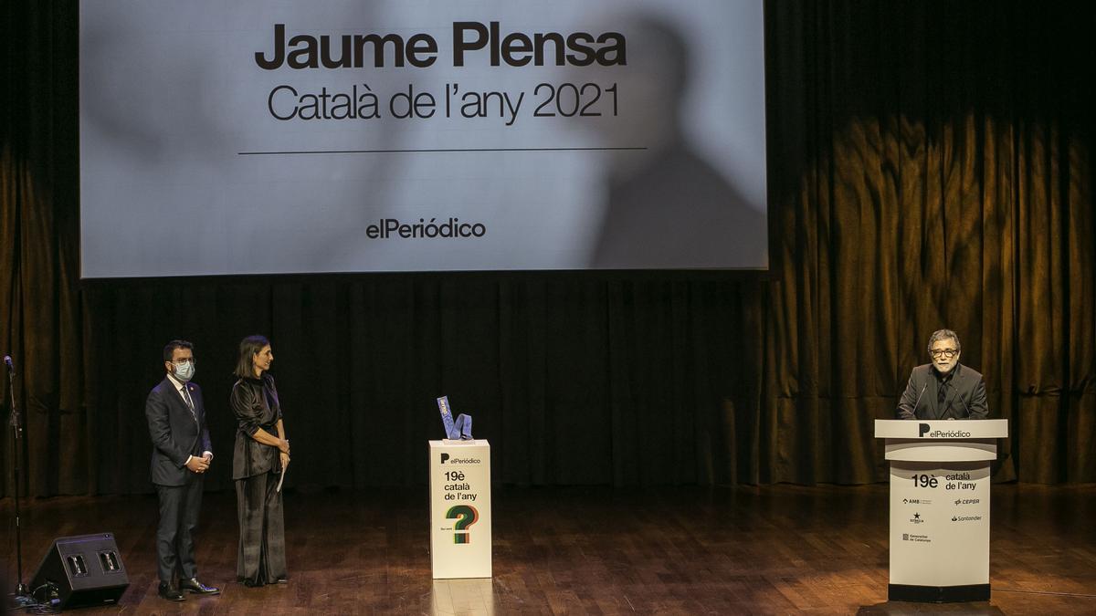 Jaume Plensa durante su discurso tras recibir el premio