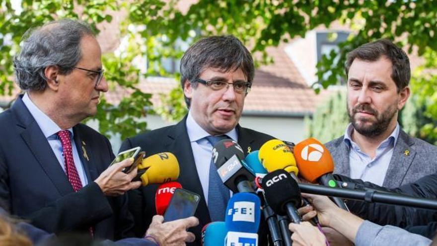 Torra y Puigdemont presiden la cumbre independentista de Waterloo
