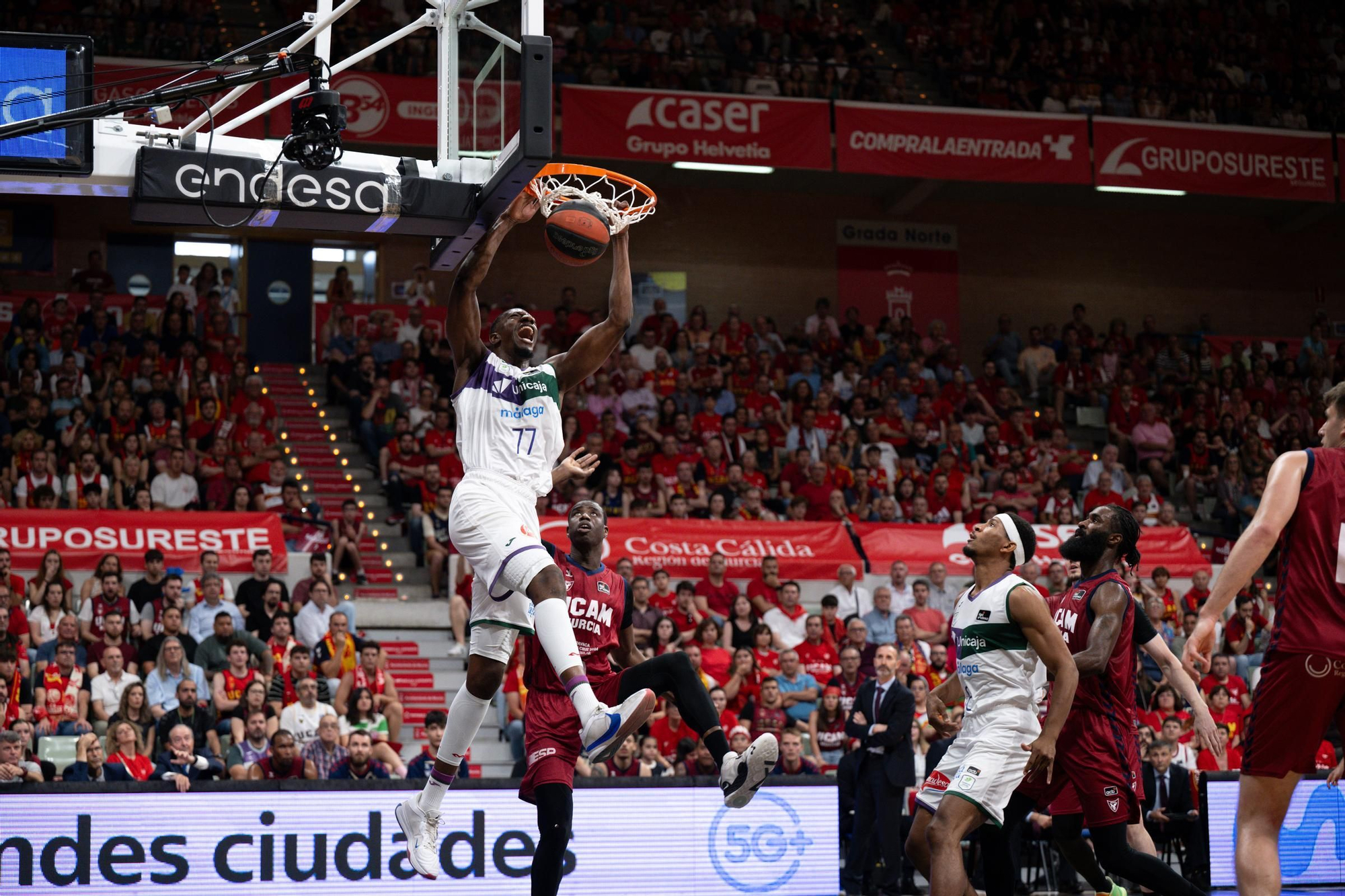 Fotos del tercer partido de semifinales de la Liga Endesa: UCAM Murcia - Unicaja
