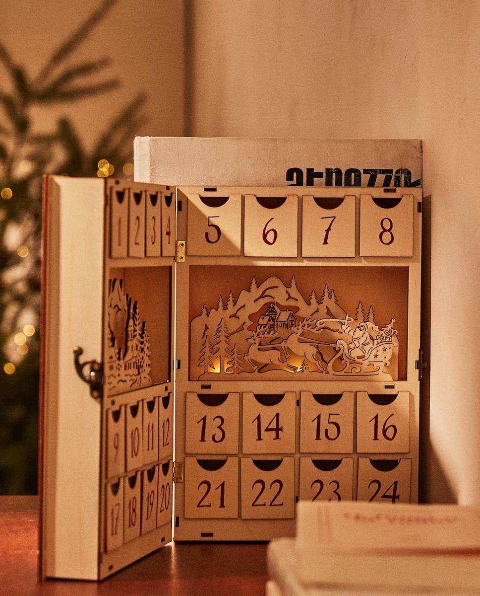 Calendario de aviento de madera de Zara Home