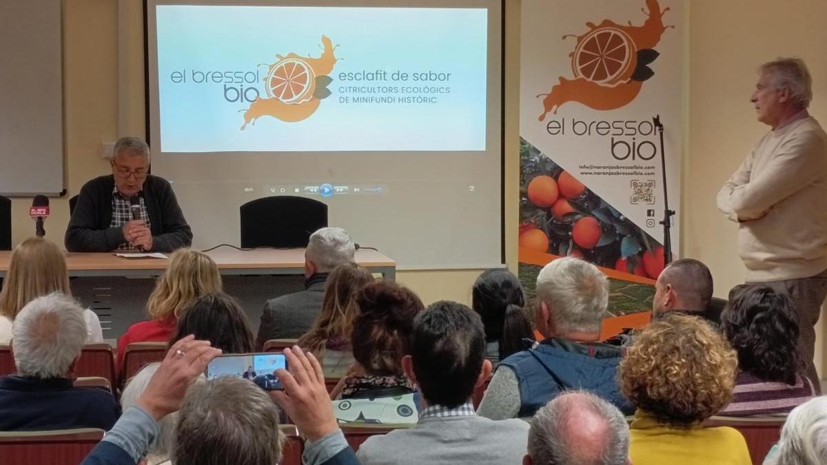Un momento de la presentación de la marca de calidad "El Bressol Bio".