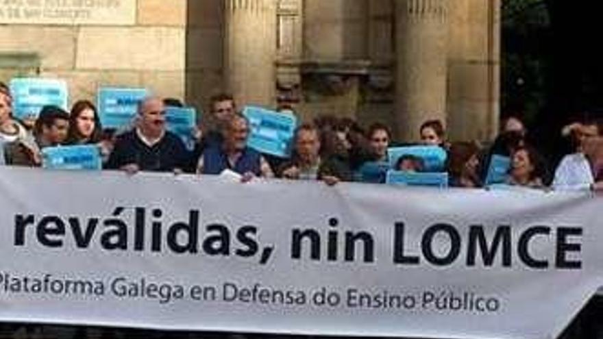 Protesta en Santiago. // FdV