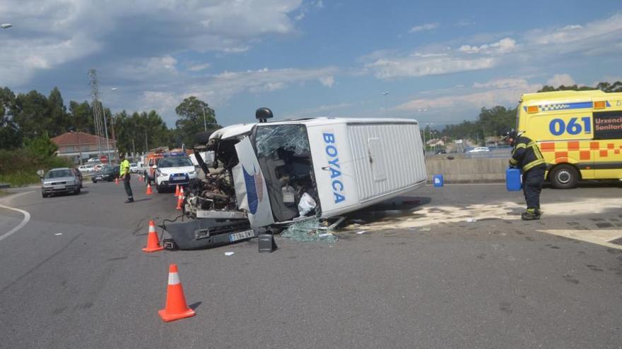 Accidente en Vilagarcía . // Noé Parga