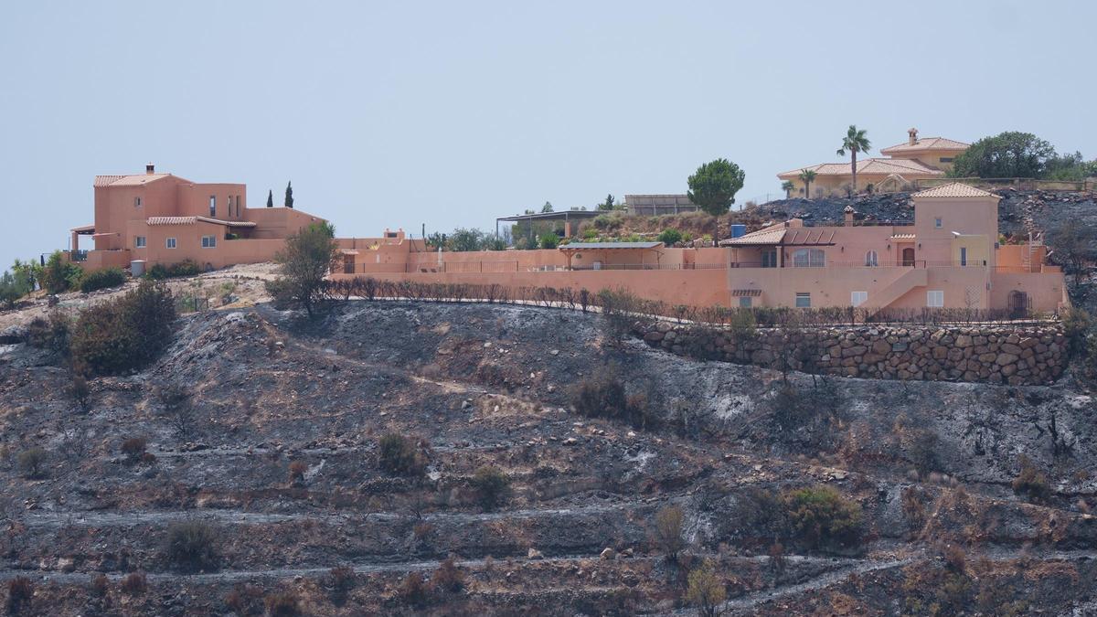 Estabilizado el incendio forestal de Los Gallardos (Almería)