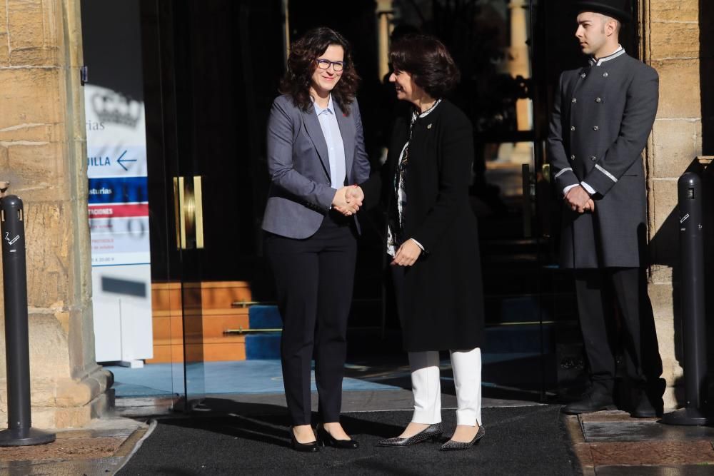 La alcaldesa de Gdansk, Aleksandra Dulkiewicz, llega a Oviedo.