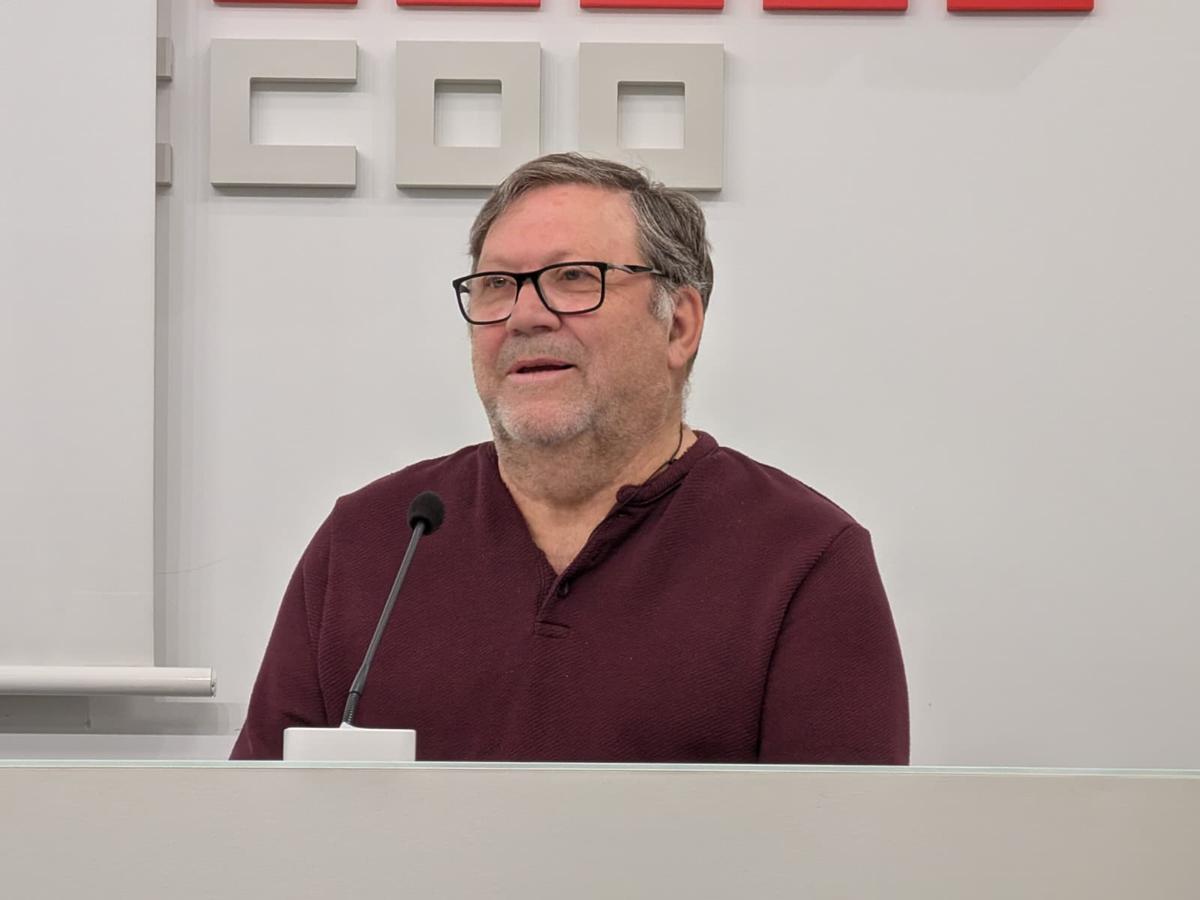 El cura Joaquín Sánchez, durante su intervención.
