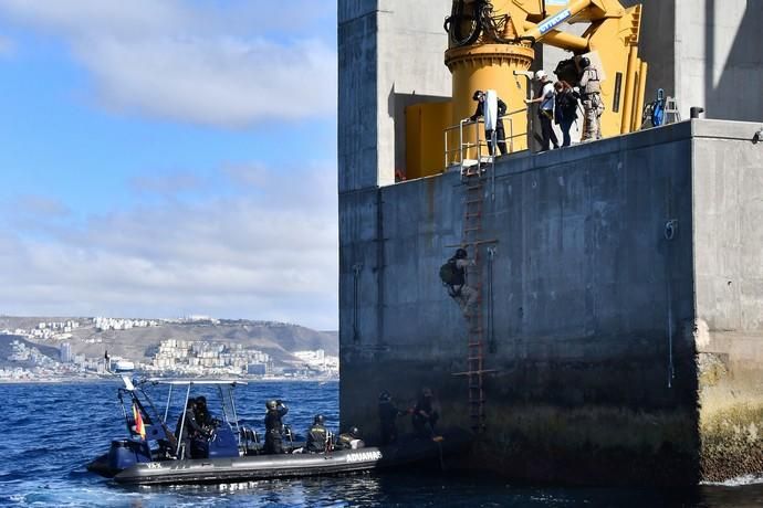 08/05/2019 TALIARTE. TELDE. Simulacro del ejército de operación contra el tráfico de drogas . Fotógrafa: YAIZA SOCORRO.  | 08/05/2019 | Fotógrafo: Yaiza Socorro