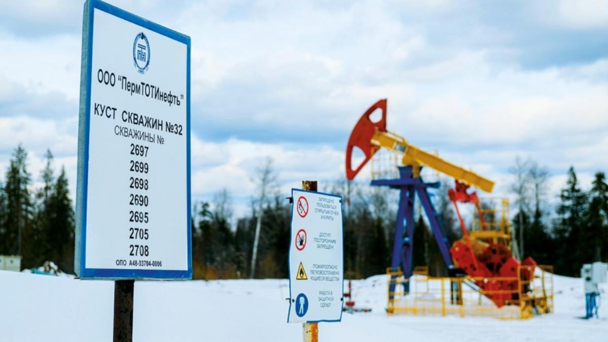 Pozo petrolífero en el campo Garyushkinskoye, explotado por la sociedad Permtotineft, participada al 50% por Totisa.