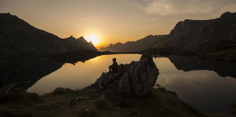 Los lagos de Asturias a plena noche