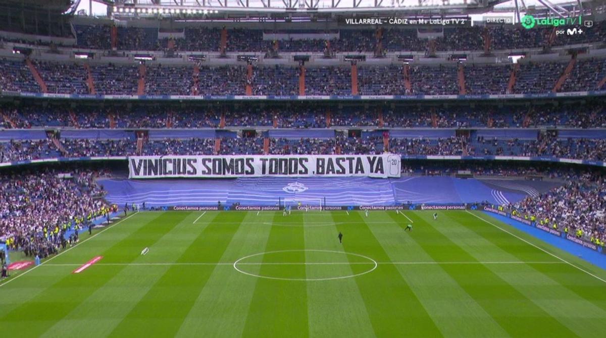 El gesto de la grada del Bernabéu con Vinicius