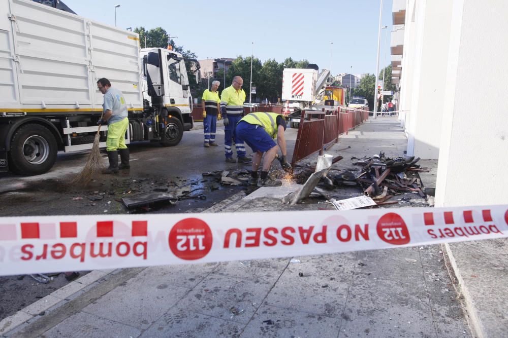 Accident de trànsit a la zona dels Maristes de Girona