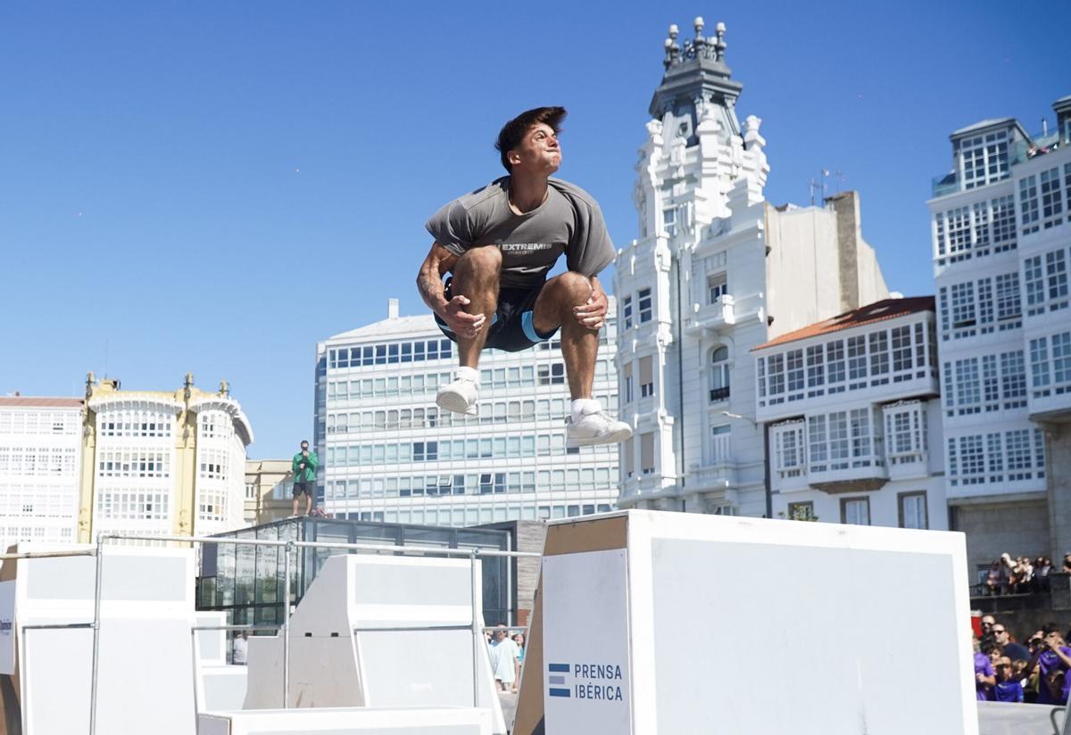 Finales de Freestyle de parkour de GRAVITEO A Coruña Xacobeo