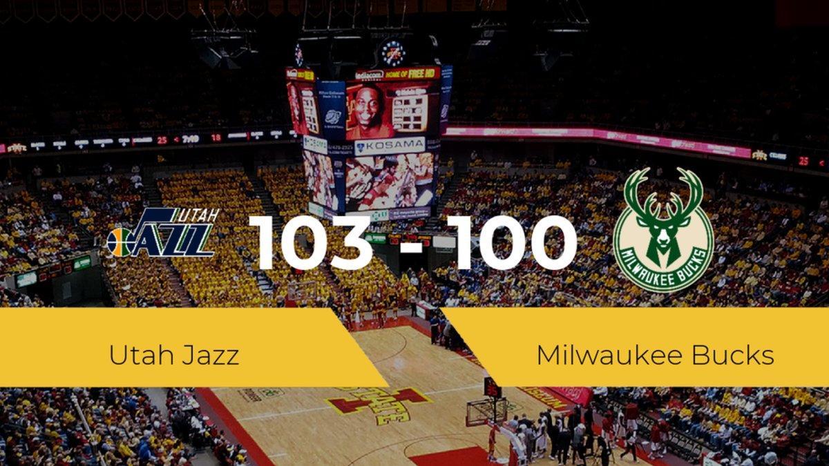Utah Jazz se impone por 103-100 frente a Milwaukee Bucks