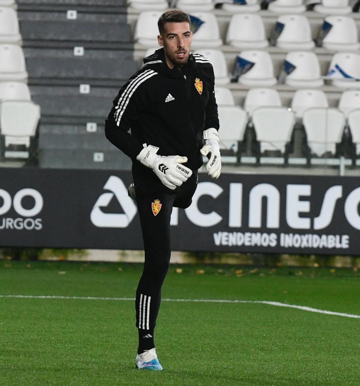 Rebollo, la gran novedad del Real Zaragoza de Escribá en El Plantío