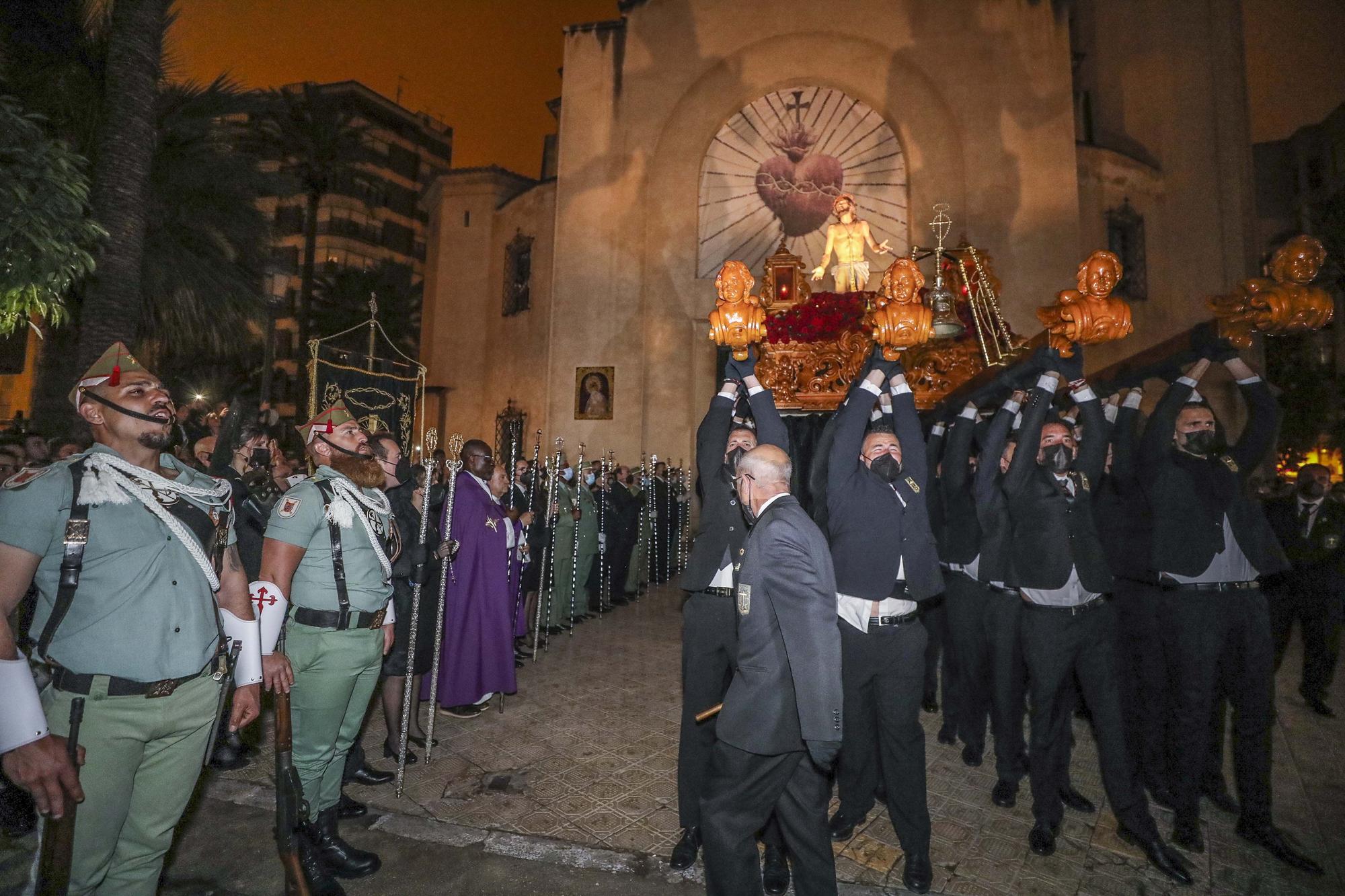 Procesiones Martes Santo Elche: La Sagrada Lanzada,Nuestro Padre Jesus de la Caida,La Santa Mujer Veronica,Santisimo Cristo del Perdon.