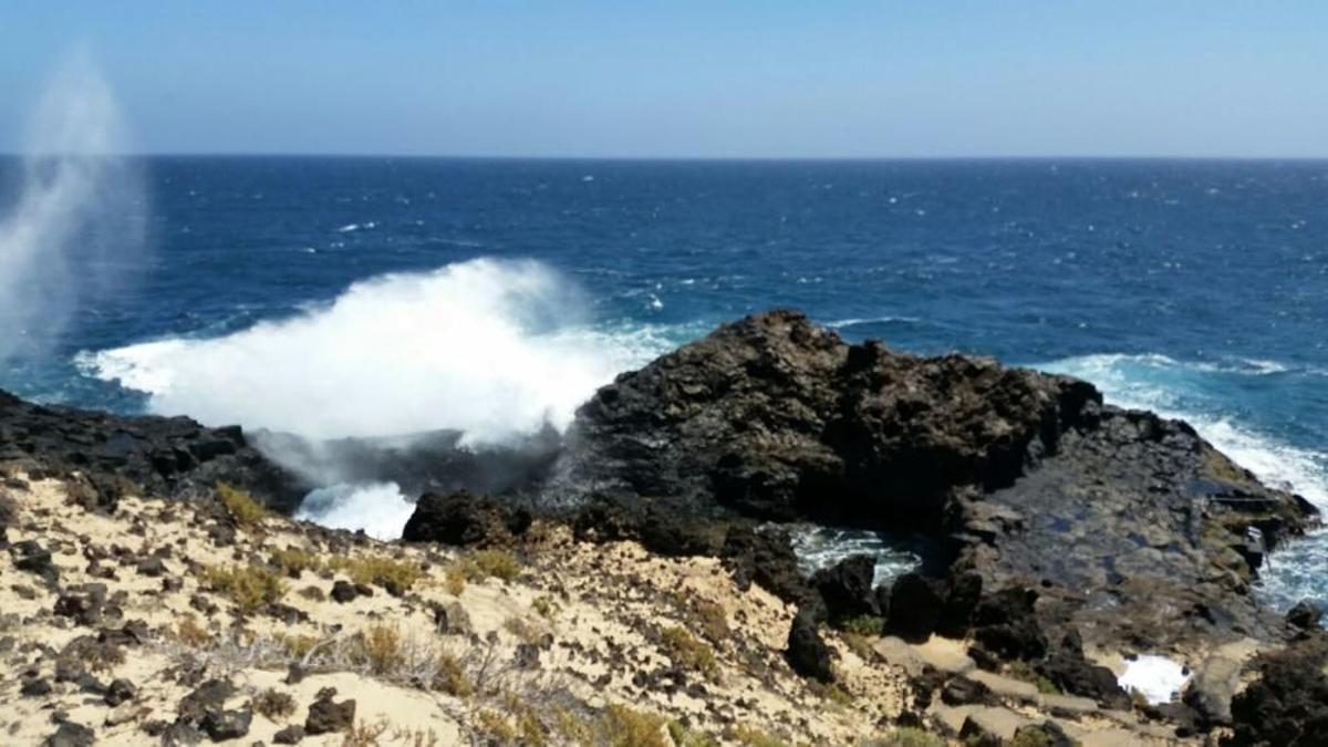 Costa de Charco del Palo, en Lanzarote, donde se han localizado los restos humanos