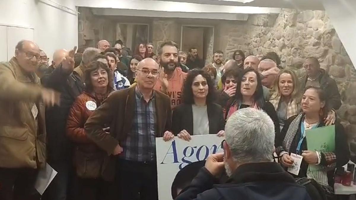 Francisco Jorquera celebra el resultado de las elecciones gallegas de 2024