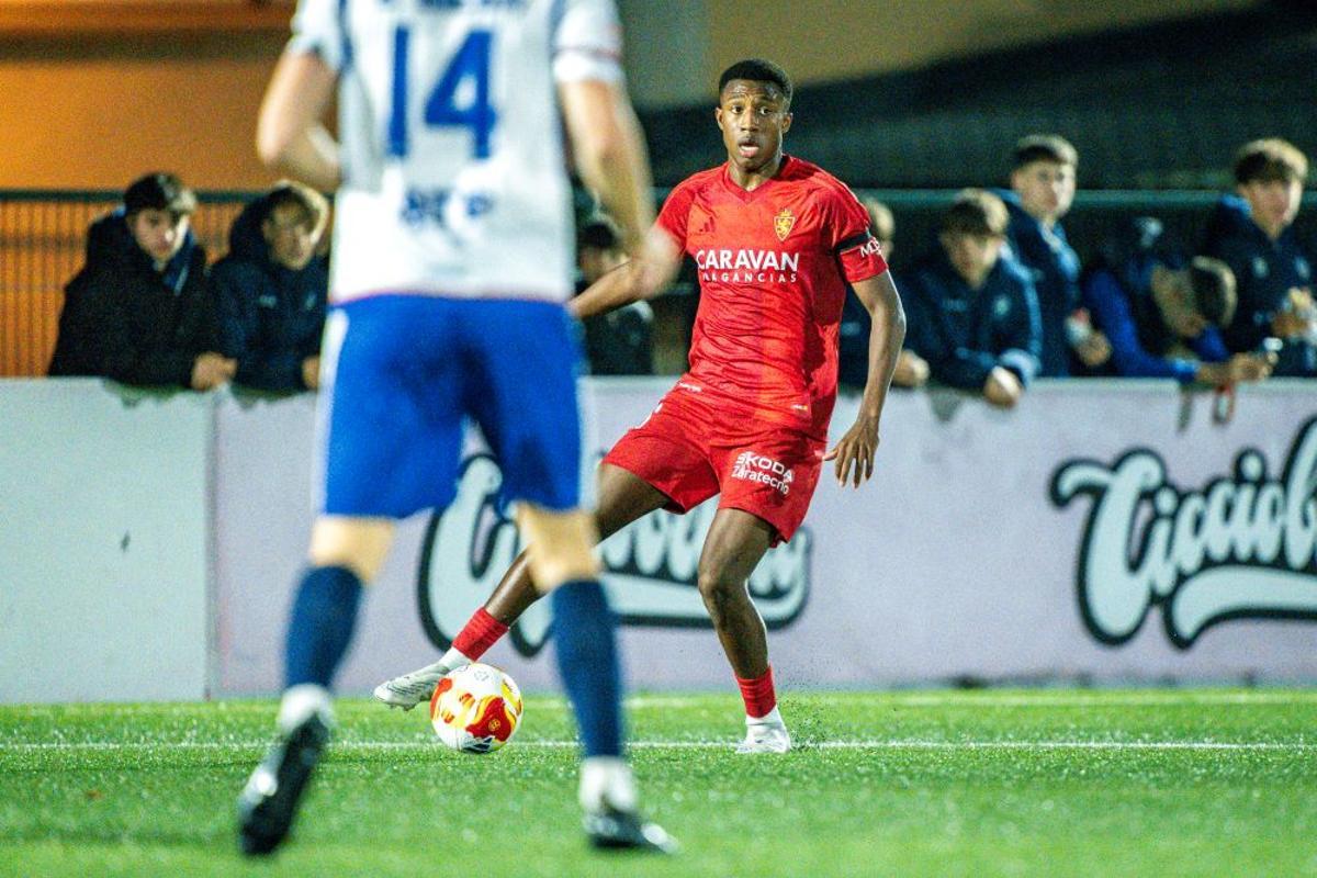 Ale Gomes, en el partido de Copa ante la Mutilvera.
